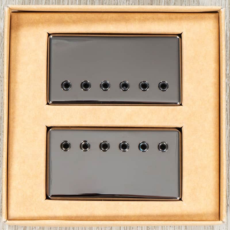 Lundgren Black Heaven 6 Guitar Pickup Set, Custom Ceramic Neck, Black Nickel Covers image 1