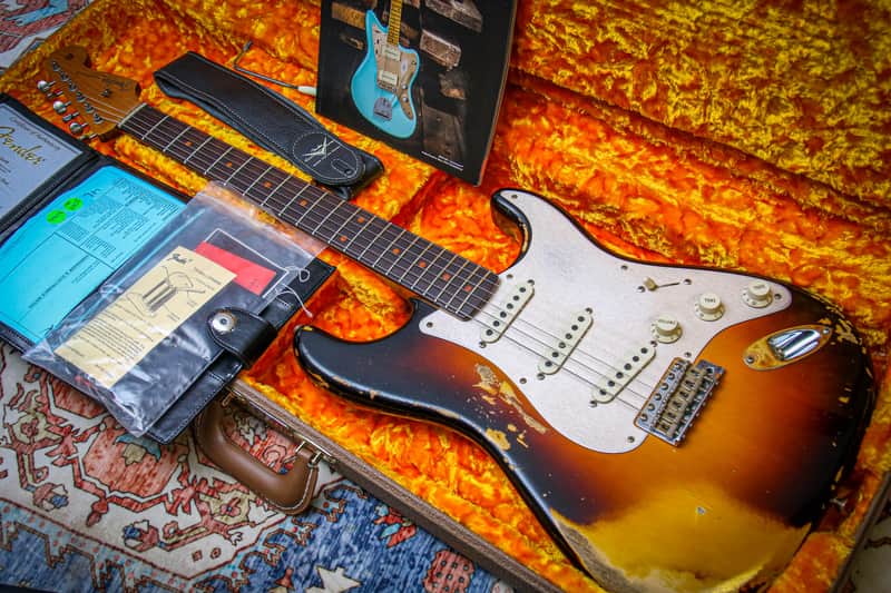 FENDER USA Custom Shop '59 Ltd. Reissue Roasted Stratocaster Relic "Three Tone Burst" (2017)