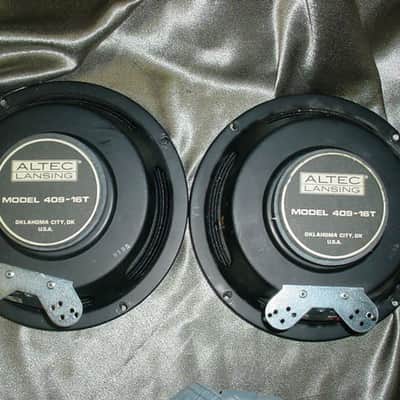 Pair of Altec 8" Coaxial/Duplex Speakers Model 409-16T for Parts/Repair image 1