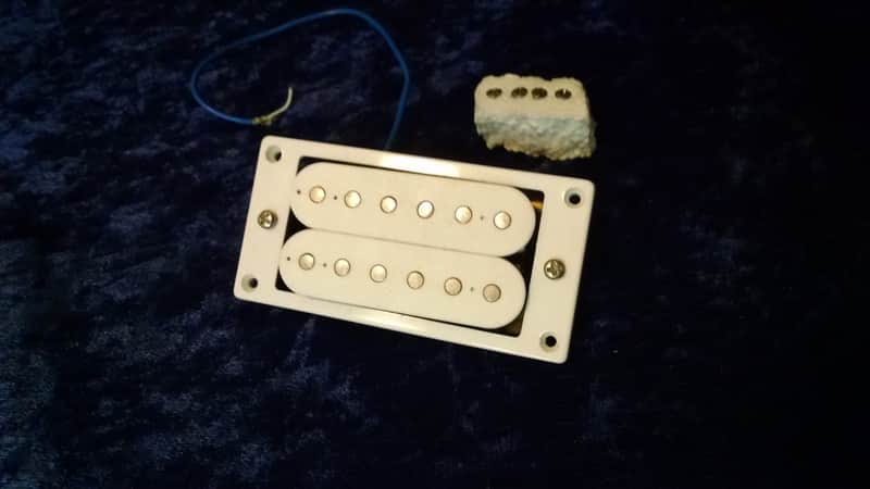 Epiphone Alnico V Classic Bridge Pickup w/Ring White image 1
