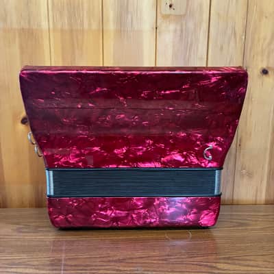 RED HOHNER BRAVO III PIANO ACCORDION image 3