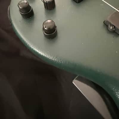 ULTRA LYTE 6.74 pound P Bass Lyte MIJ Refin Brit Racing Green w/ EMG BQS Schaller Hipshot image 4