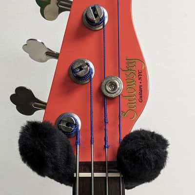 Sadowsky - NYC Ultra-Vintage P Bass 2005 - Faded Fiesta Red image 7