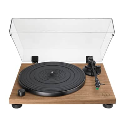 Audio-Technica AT-LPW40WN Fully Manual Belt-Drive Turntable, 2 Speeds, Dynamic Anti-Skate Control, Carbon-Fiber Tonearm Walnut image 1