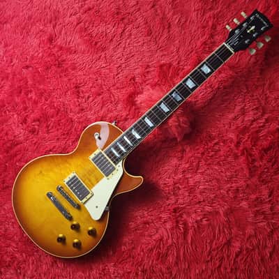 History GH-LSV 2011 Les Paul Standard - Faded Cherry Sunburst - Top Of The Line Model - Solid Figured Heritage Maple Wood Top - J Custom Level - Custom Shop Finish Frets - Made By Fujigen in Japan MIJ image 2