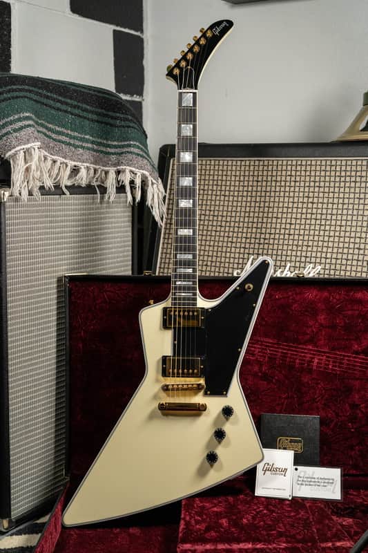 2024 Gibson Custom Shop Explorer Custom White Finish w/OHSC image 1