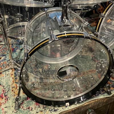 Zak Starkey's The WHO, 2010 Super Bowl Halftime Show, DW-Zildjian Custom Clear Acrylic Complete Drum Set. Authenticated! image 9