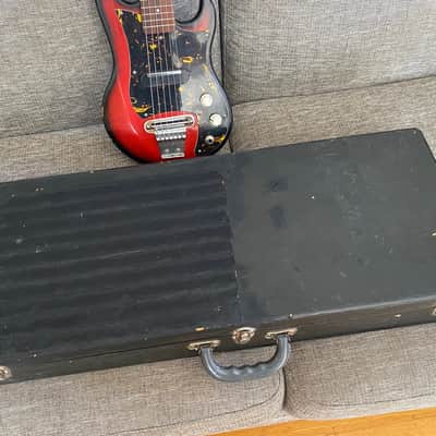 1965 Tombo Ukulet Mini Electric Guitar with AMP in Case! RARE Japanese image 5