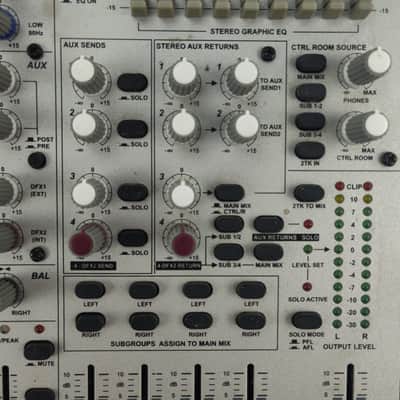 Alto Professional L-16 16-CHANNEL COMPACT INTEGRATED LIVE SOUND MIXER WITH DIGITAL EFFECTS 2005 - 2010? - Brushed Aluminum image 15