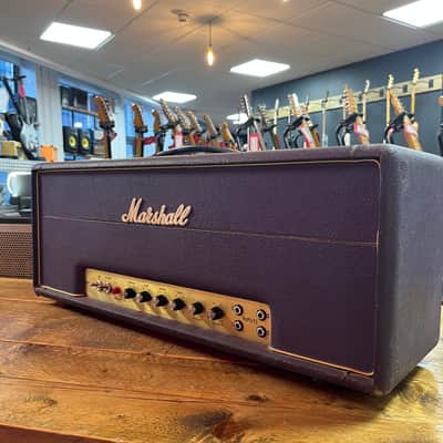 Marshall JMP 1959 Super Lead 2-Channel 100-Watt Guitar Amp Head 1973 Factory Purple Signed by Jim Marshall image 18
