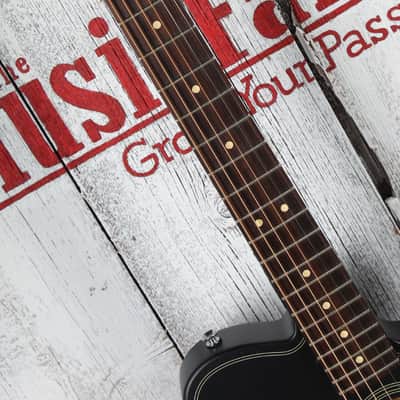 Fender Acoustasonic Standard Telecaster Acoustic Electric Guitar Black image 10