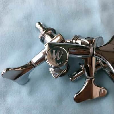 Warwick Chrome 2R+2L Bass Tuning Tuners Pegs Machine Heads image 2