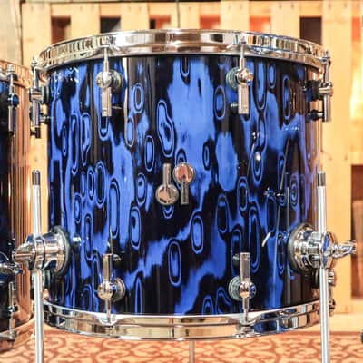 Sonor SQ2 Birch Blue Tribal High Gloss "Gavin Harrison Replica" Drum Set image 7
