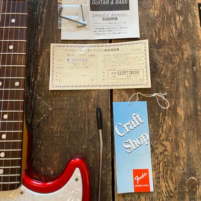 Fender Japan Rare 1997 CIJ 1966 Reissue Mustang Rare Factory Candy Apple Red Japan image 14
