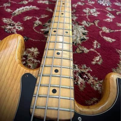 1977 Fender Precision Bass with Maple Fretboard - Natural Finish image 4