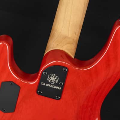 Music Man USA StingRay 4 Tim Commerford Artist Series - Caliper Red (active) image 12