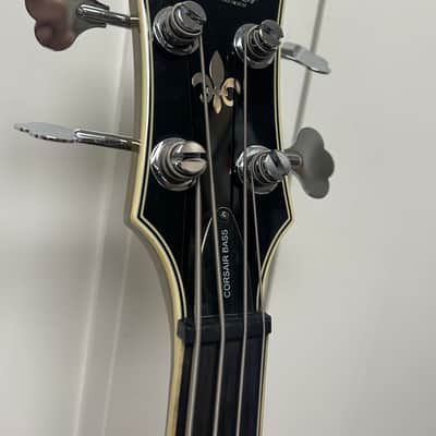 Schecter Corsair Semi Hollowbody Bass Guitar - Metallic Gold image 3
