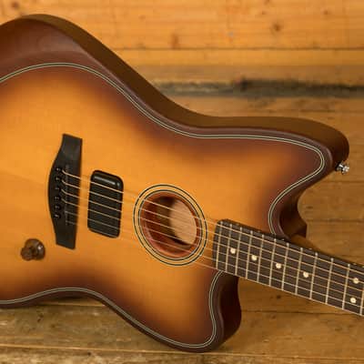 Fender Acoustasonic Standard Jazzmaster - Rosewood - Honey Burst image 5