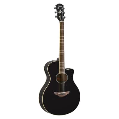 Yamaha APX600-BL Thinline Acoustic-Electric Guitar, Black image 1
