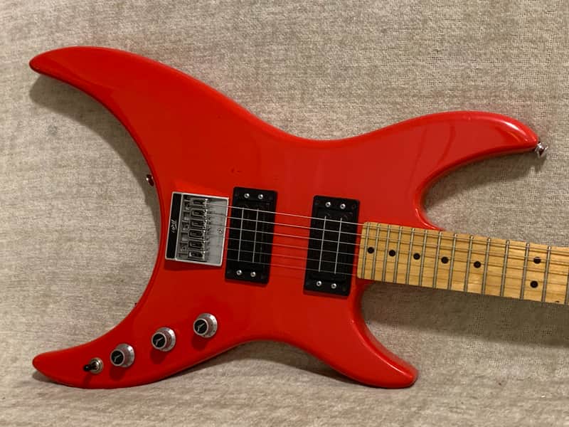 1983 USA Peavey Mystic Hardtail Electric Guitar Original Blade Pickups Bizarre Pointy image 1