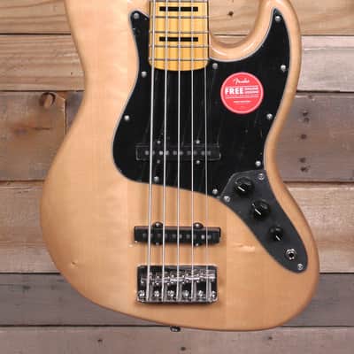 Squier Classic Vibe '70s Jazz Bass V 5-String Natural image 1