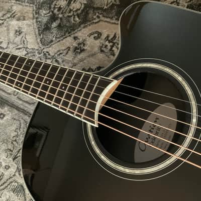 Ovation 6-String Acoustic-Electric Guitar, Right Handed, Black (CS24-5) image 10
