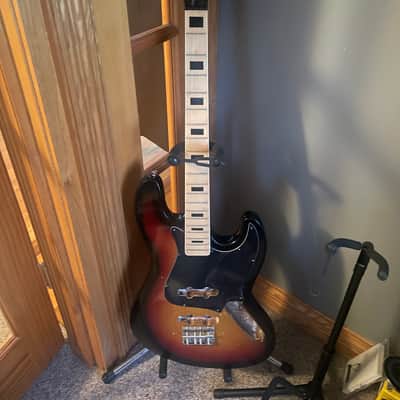 Magnum Jazz Bass 4-String Solid-Body Electric Bass Guitar, Sunburst, RH Magnum 1980 - Sunburst image 1
