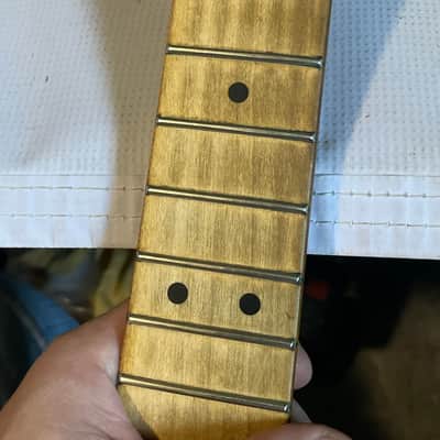 2017 MIM Charvel San Dimas Pro Mod Guitar Neck Floyd Ready 22 Fret Truss Wheel (Heavy Relic Wear) image 13