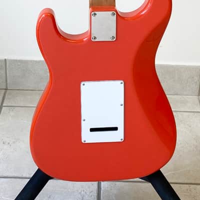 Modern Vintage MVS-64 Guitar – Fiesta Red w/gig bag image 3