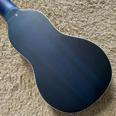 Blue Washburn Warrior 34 Inch Acoustic Guitar, Spruce Top Body, Rosewood Fretboard, Mahogany Neck image 12