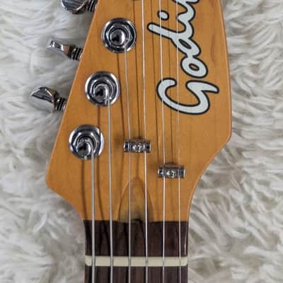Godin Session Double Cutaway T-Pro MN Ozark Cream Finish Electric Guitar w/Bag image 4