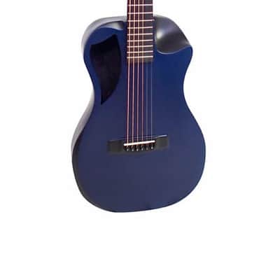 Journey Instruments OF660  Carbon Fiber Collapsible Travel Guitar w/Bag & Pickup Blue image 4