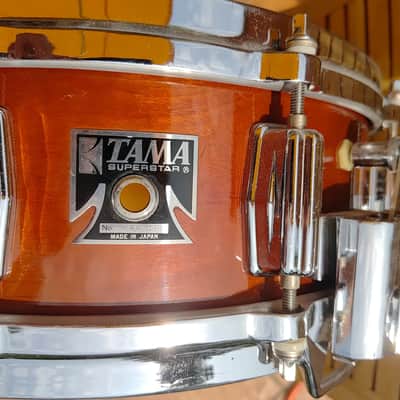 Superstar Mastercraft Artwood  5"x14" Snare Drum with Kingbeat parallel Strainer and rerings shell image 2