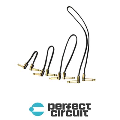 EBS PG Premium Gold 1/4" Flat Patch Cable - 18CM image 1