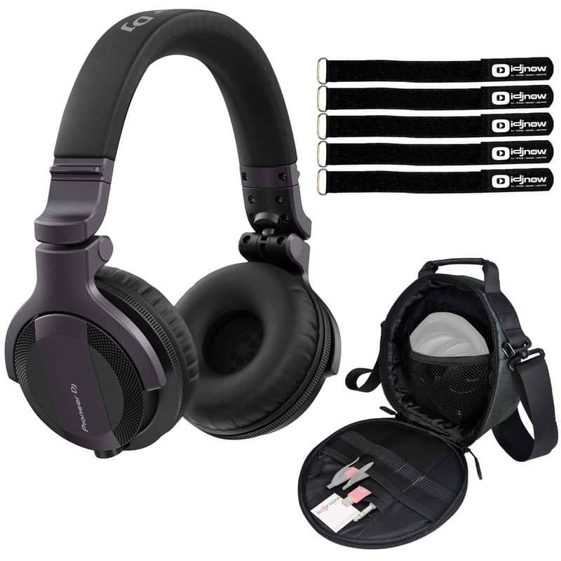 Pioneer HDJ-CUE1 High Bass Mixing Wired DJ Headphones in Black Matte w Case image 1