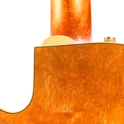 Gretsch USA Custom Shop Stephen Stern G6120-125 Chet Atkins 125th Anniversary - Transparent Orange over Gold Leaf image 17