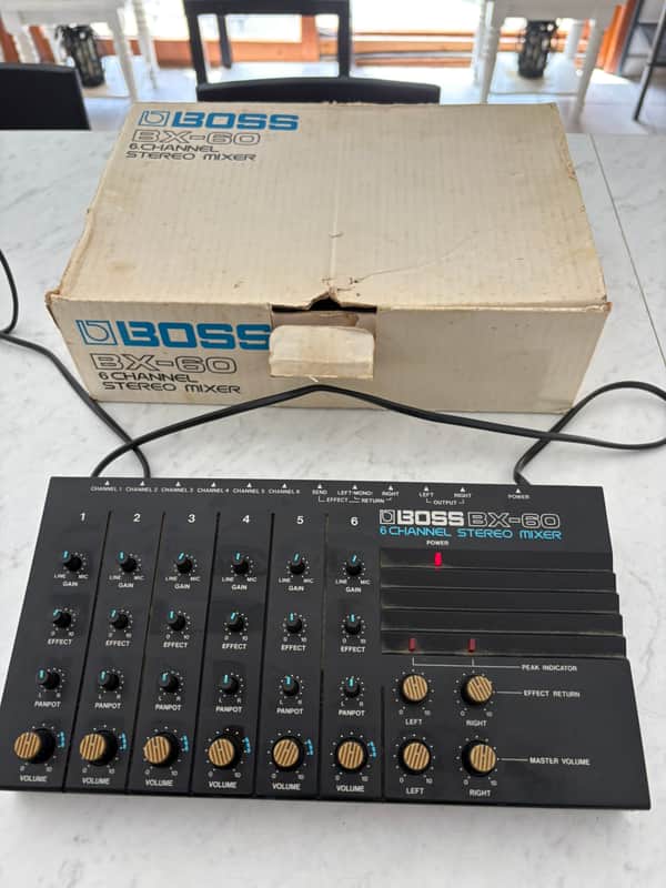 Boss BX-60 6-Channel Stereo Mixer 1980s - Black image 1