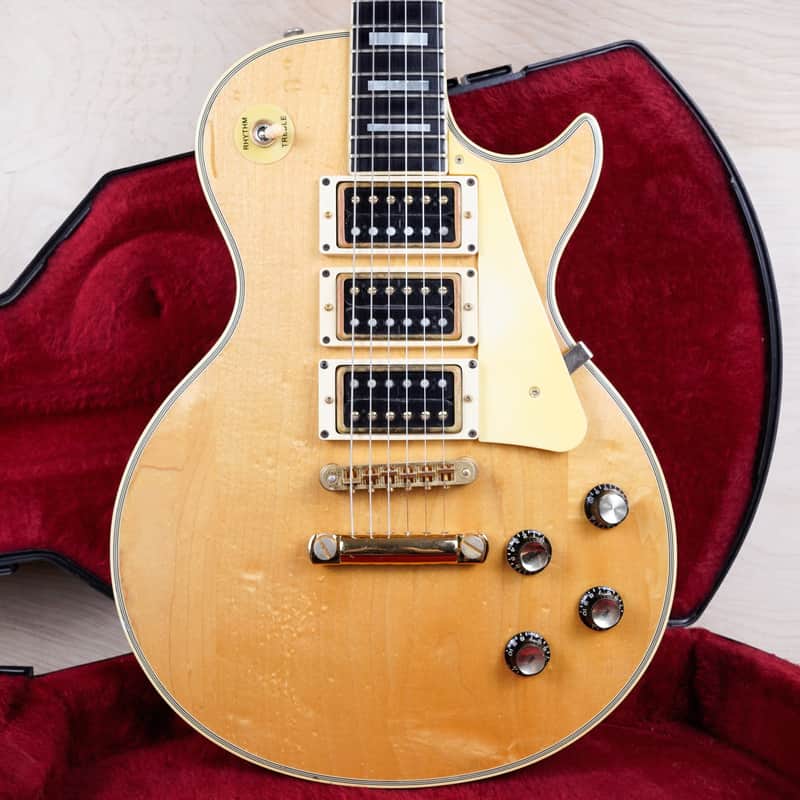 Gibson Les Paul Custom 3-Pickup 1978 Natural Vintage w/ Hard Case image 1