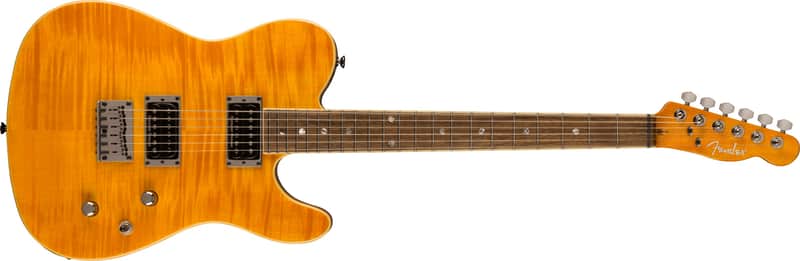 Fender Special Edition Custom Telecaster FMT HH with Laurel Fretboard 2019 - Present - Amber image 1
