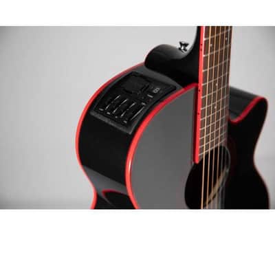 Guitare Folk Electro Takamine GF49CE-CB - FX Cutaway Cosmic Black Sparkle image 2