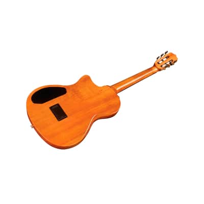 Cordoba Stage Nylon 6-String Electric Guitar with Gig Bag (Edge Burst) image 7