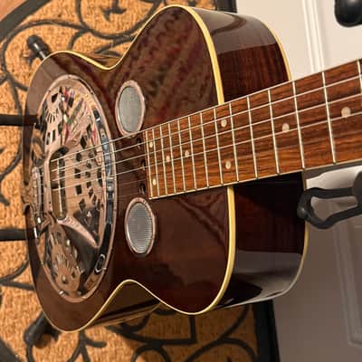Regal RD 40MS Square Neck Resonator 2000's - Brown burst image 7