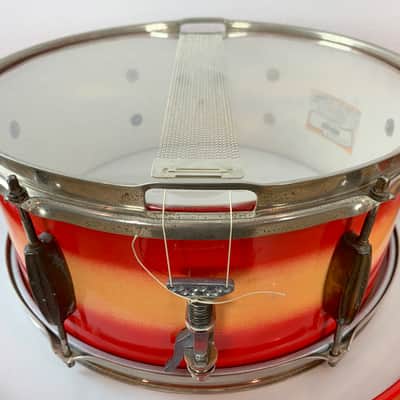 Decolite 4-Piece Drum Set Vintage Gretsch Jasper Shells 13-16-20-5x14 60s - Red Yellow Duco image 15