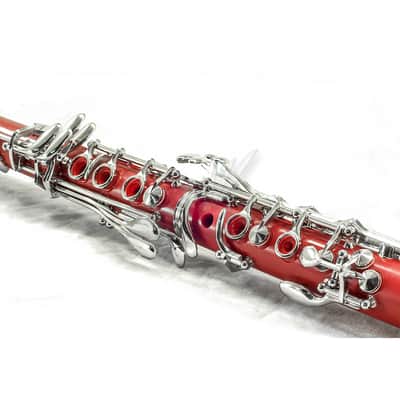 SKY Music High Quality Bb Red Clarinet Package German Style Nickle Silver Keys image 5
