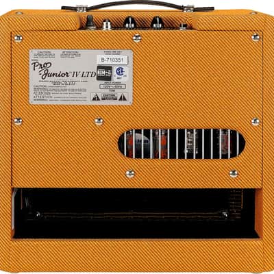 Fender Pro Junior IV Electric Guitar Tube Combo Amplifier, 5W, Vintage Lacquered Tweed image 2