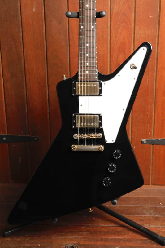 Epiphone Explorer Electric Guitar Ebony 2011 Pre-Owned image 1