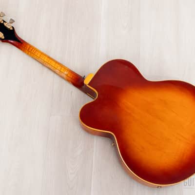 1970 Gibson L-5 CES Vintage Electric Archtop Sunburst w/ T Tops, Case image 15