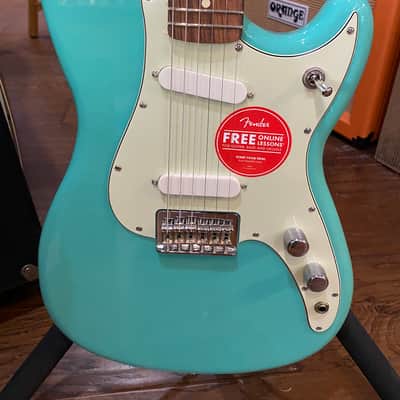 Fender Player Duo Sonic Seafoam Green #MX22228776 (6lbs, 7.6oz) image 1