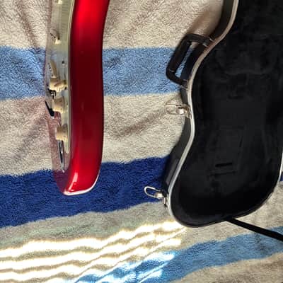 Fender American Deluxe Stratocaster with Rosewood Fretboard 2002 - 2003 - Chrome Red image 12