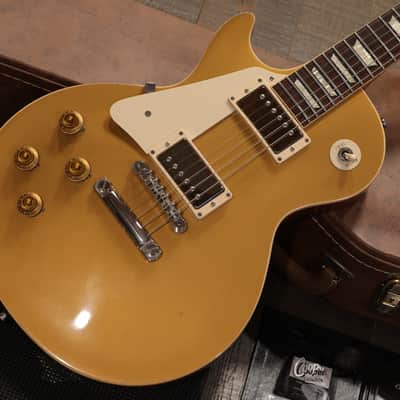 2012 Gibson Les Paul Custom Shop Standard 1957 Reissue Lefty Electric Guitar Gold + COA OHSC image 2